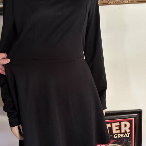Gypsy Warrior Black Long Sleeve Ponte Dress - Picture 3 of 5